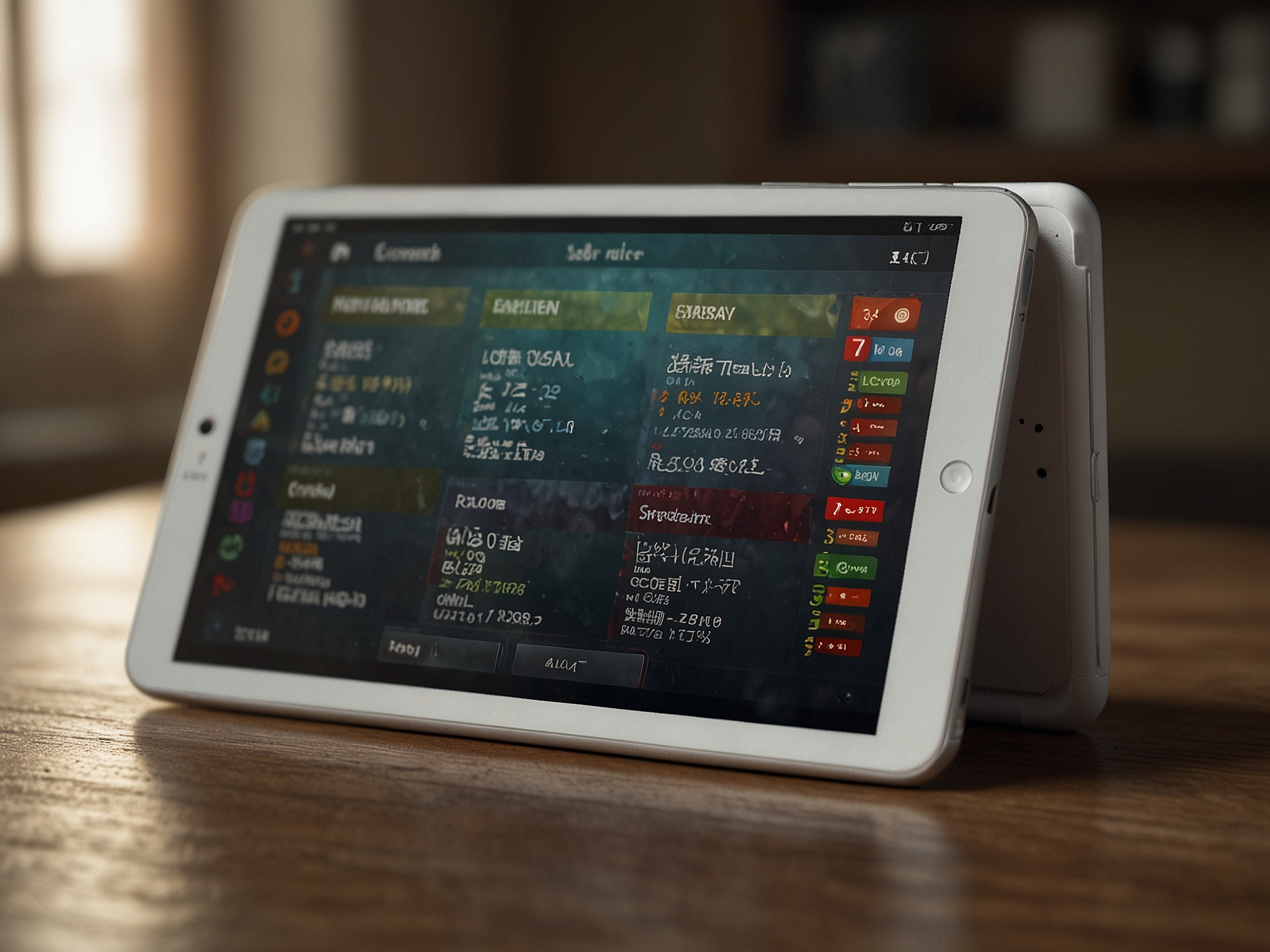 Bonus terms and examples on a tablet screen